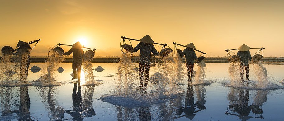 Sonnenuntergang in Vietnam